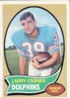 Larry Csonka Miami Dolphins 1970 Topps card #162 Ex