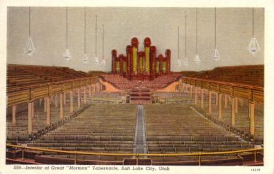 Salt Lake Mormon Tabernacle vintage 1920s postcard