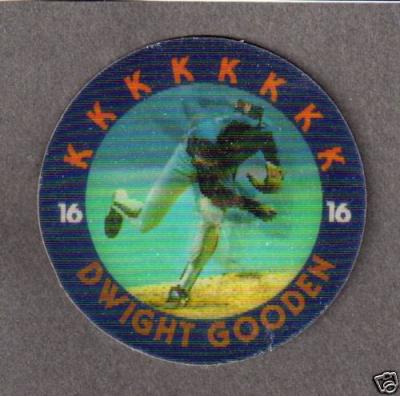 Dwight Gooden 1986 Sportflics Magic Motion disc
