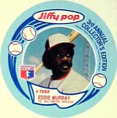 Eddie Murray Orioles 1988 Jiffy Pop disc