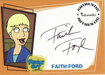 Faith Ford Family Guy certified autograph card