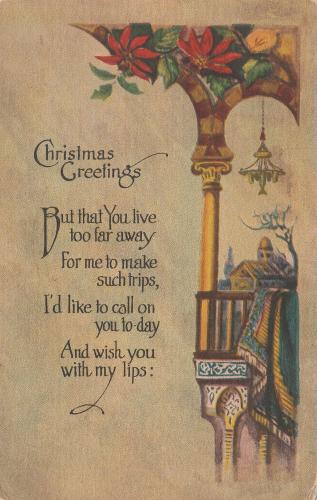 EARLY 1900'S CHRISTMAS POSTCARD 