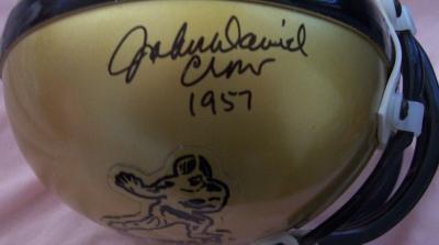 John David Crow autographed Heisman mini helmet