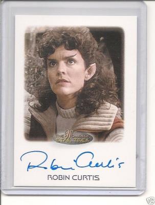 Robin Curtis Star Trek certified autograph card