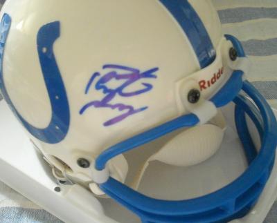 Peyton Manning autographed Indianapolis Colts mini helmet