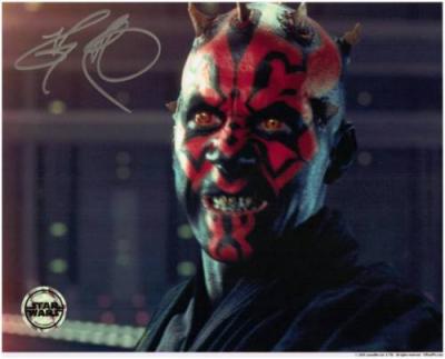 Ray Park autographed Star Wars Darth Maul 8x10 portrait photo