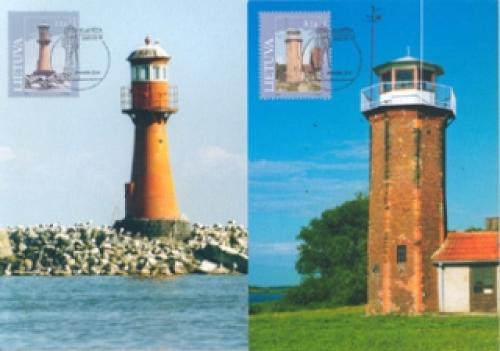mint stamps of  LITHUANIA. Lighthouses