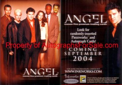 Angel Season 5 2004 Inkworks promo card A5-SD2004