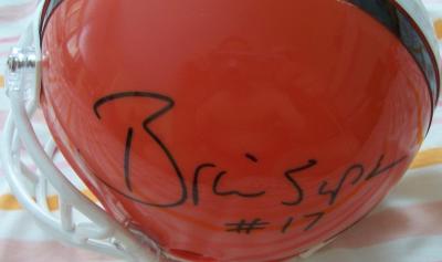 Brian Sipe autographed Cleveland Browns mini helmet