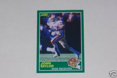 John Taylor 49ers 1989 Score Rookie Card #238 NrMt-Mt