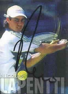 Nicolas Lapentti autographed 2000 ATP Tour tennis card