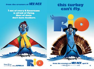 Rio mini movie poster set (2)