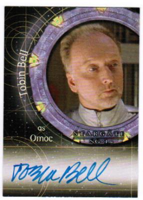 Tobin Bell certified autograph Stargate SG-1 card