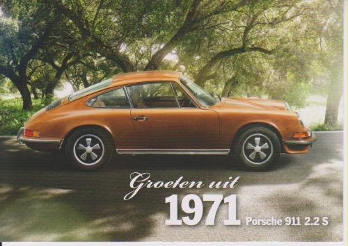 Porsche 911 2.2S 1971 postcard