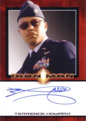 Terrence Howard certified autograph Iron Man card