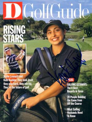 Kelli Kuehne (LPGA) autographed 1997 Dallas Golf Guide magazine cover