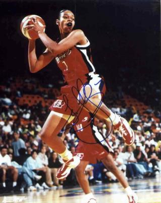 Tina Thompson autographed 8x10 WNBA Houston Comets photo