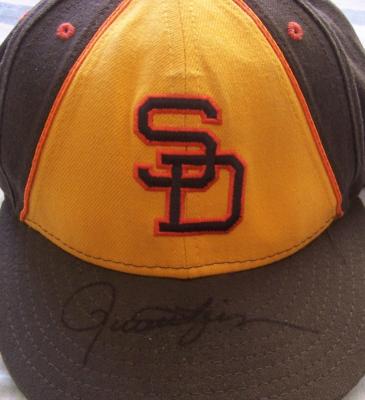 Rollie Fingers autographed San Diego Padres authentic throwback game model cap
