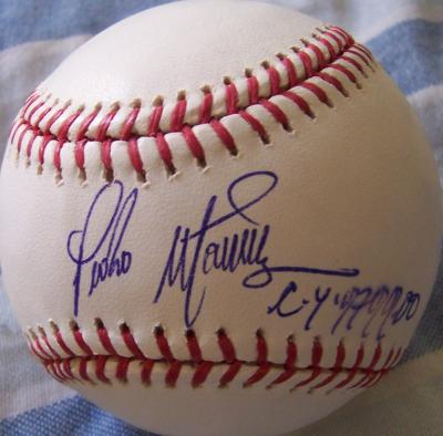 Pedro Martinez autographed MLB baseball inscribed CY 97 99 00