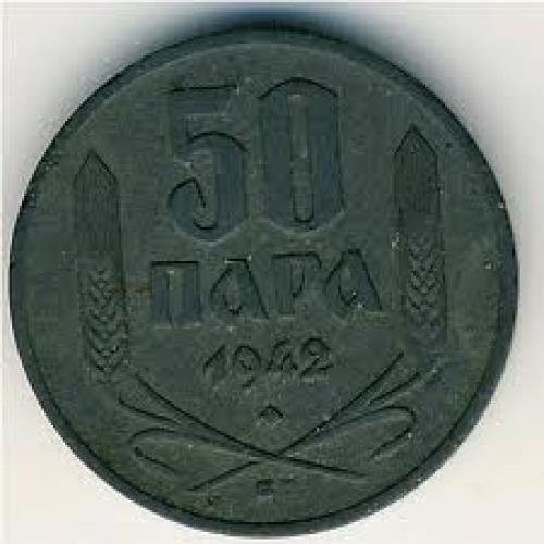 Coins; Serbia, 50 para, 1942