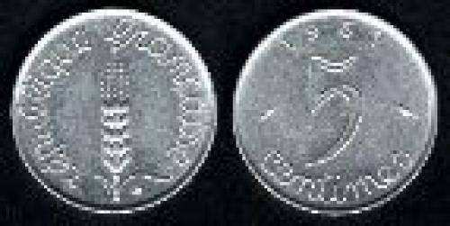 5 centimes; Year: 1961-1964; (km 927)