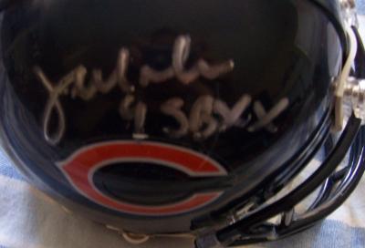 Jim McMahon autographed Chicago Bears mini helmet inscribed SB XX