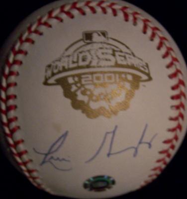 Luis Gonzalez autographed 2001 World Series baseball (Steiner)