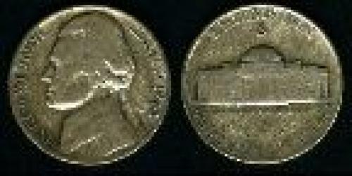 5 cents; Year: 1942-1945; Jefferson. 35% silver