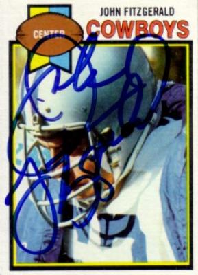 John Fitzgerald autographed Dallas Cowboys 1979 Topps card