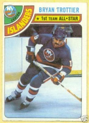 Bryan Trottier Islanders 1978-79 Topps card #10 VG