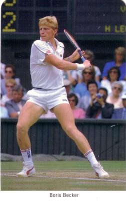 Boris Becker 1987 Fax-Pax Rookie Card