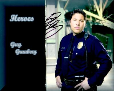 Greg Grunberg autographed 8x10 Heroes photo