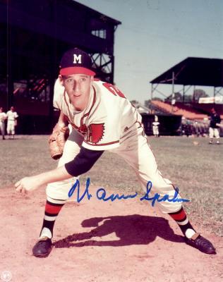 Warren Spahn autographed 8x10 Milwaukee Braves photo