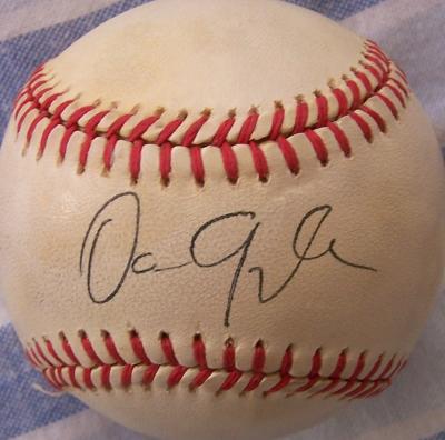 Dan Quayle autographed NL baseball