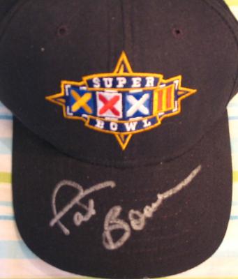 Pat Bowlen (Denver Broncos) autographed Super Bowl 32 cap