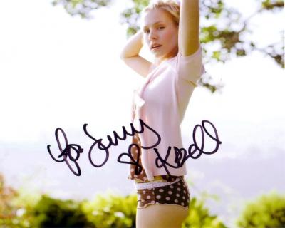 Kristen Bell autographed 8x10 photo (for Jenny)