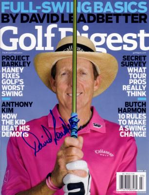 David Leadbetter autographed Golf Digest magazine cover