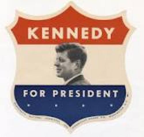 Memorabilia; JFK Campaign Sticker