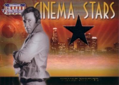 William Shatner worn shirt swatch Donruss Americana card #209/500
