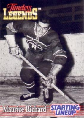 Maurice Richard Canadiens 1995 Kenner Starting Lineup Timeless Legends card