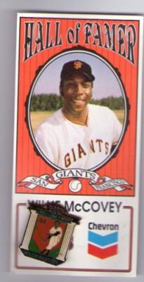 Willie McCovey San Francisco Giants Hall of Famer Chevron collector pin