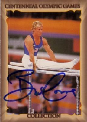 Bart Conner (gymnastics) autographed 1996 Centennial Olympics card
