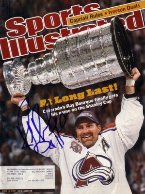 Ray Bourque autographed Colorado Avalanche 2001 Stanley Cup Sports Illustrated