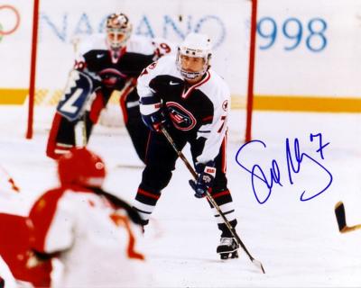 Sue Merz autographed 1998 USA Hockey 8x10 photo