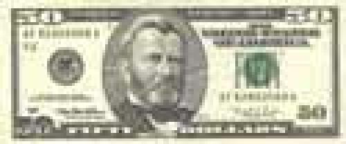 50 dollars; Issue of 1996-1999; (enlarged portraits)