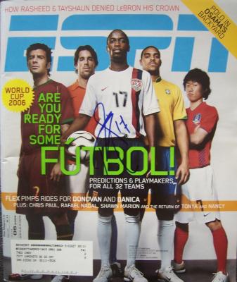 DaMarcus Beasley autographed 2006 World Cup ESPN Magazine