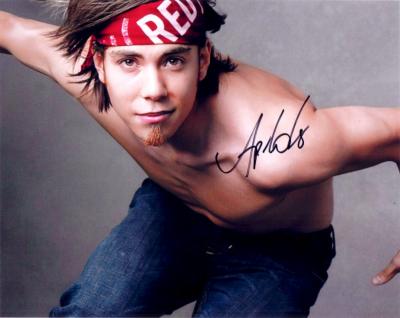 Apolo Anton Ohno autographed 8x10 shirtless photo