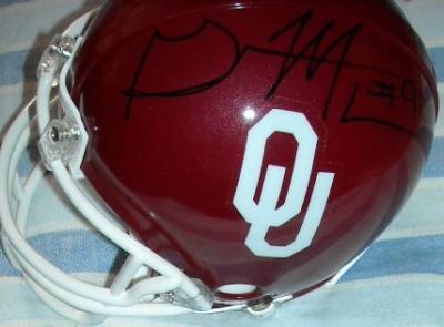 Gerald McCoy autographed Oklahoma Sooners mini helmet