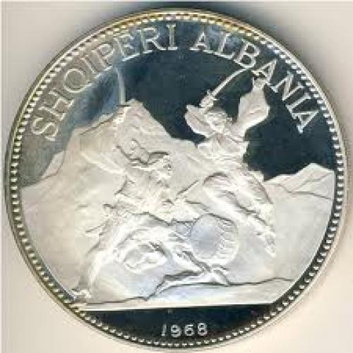 Coins; Albania, 25 leke, Year:1968 
