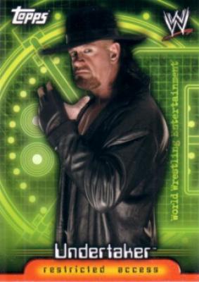 Undertaker WWE Insider 2006 Topps promo card P1